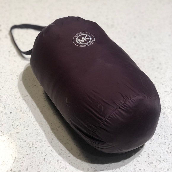 MICHAEL KORS | Burgundy packable down coat w case - Picture 5 of 5
